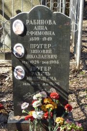 Рабинова Анна Ефимовна, Москва, Востряковское кладбище